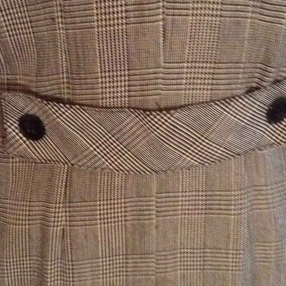 Double breasted glen plaid dress - Picture 4 of 4